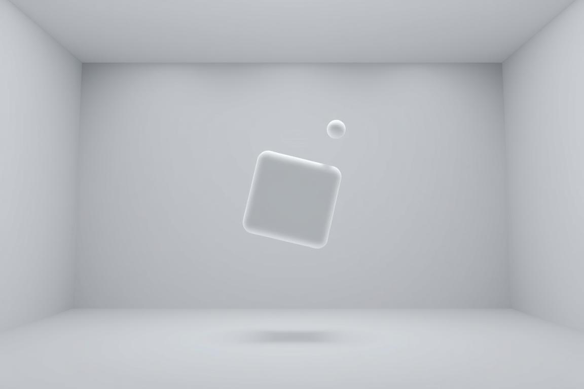 A well-optimized animation with clean, smooth motion and subtle visual effects. Set in a minimalist, futuristic-looking studio with soft, even lighting and a neutral gray backdrop. The animation depicts a simple 3D geometric shape, such as a cube or sphere, moving in a fluid, dynamic way, showcasing how thoughtful animation can enhance the user experience. The shape's movement should convey a sense of precision, elegance, and polish, demonstrating the benefits of properly optimized animation. The overall mood is professional, elegant, and visually engaging, providing a clear illustration of the section's topic.
