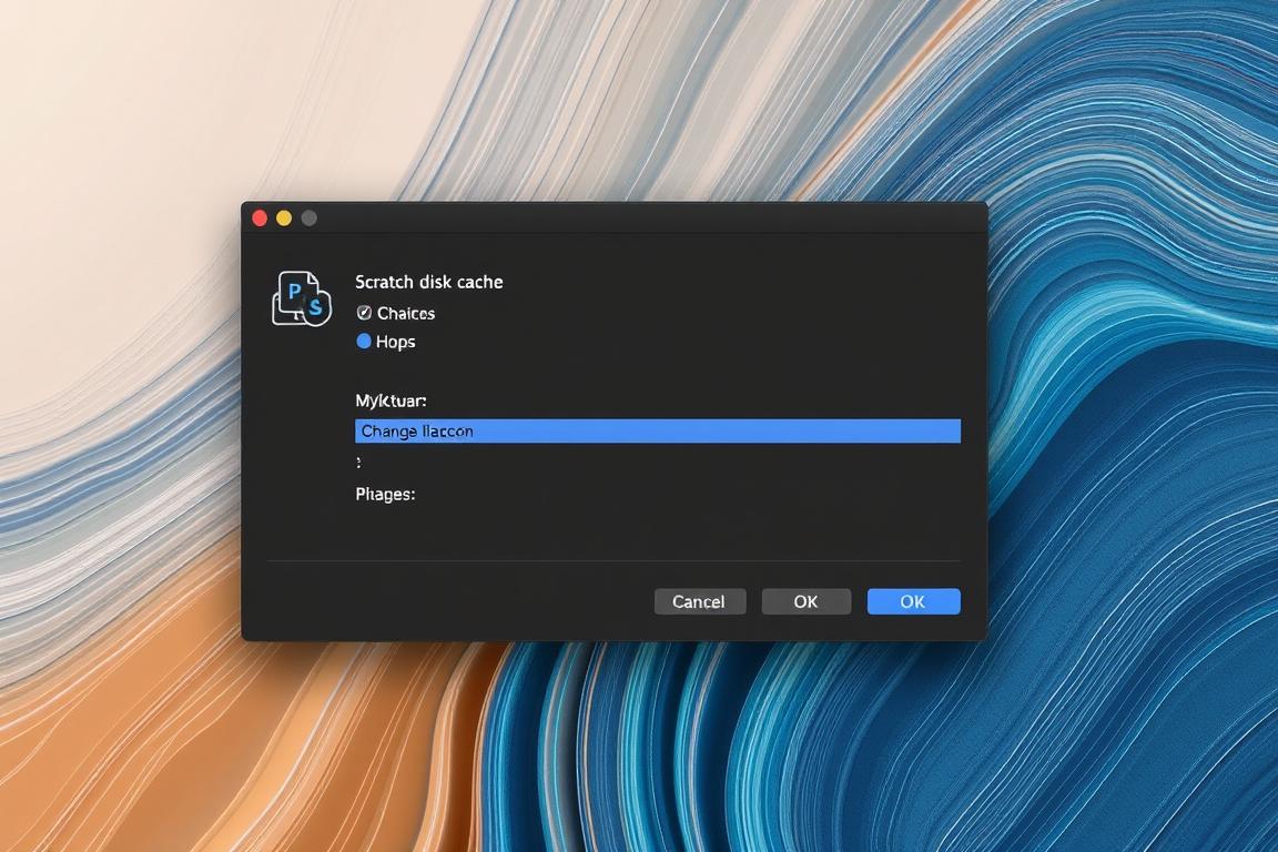 Ändere den Speicherort des Scratch-Disk-Caches in Photoshop