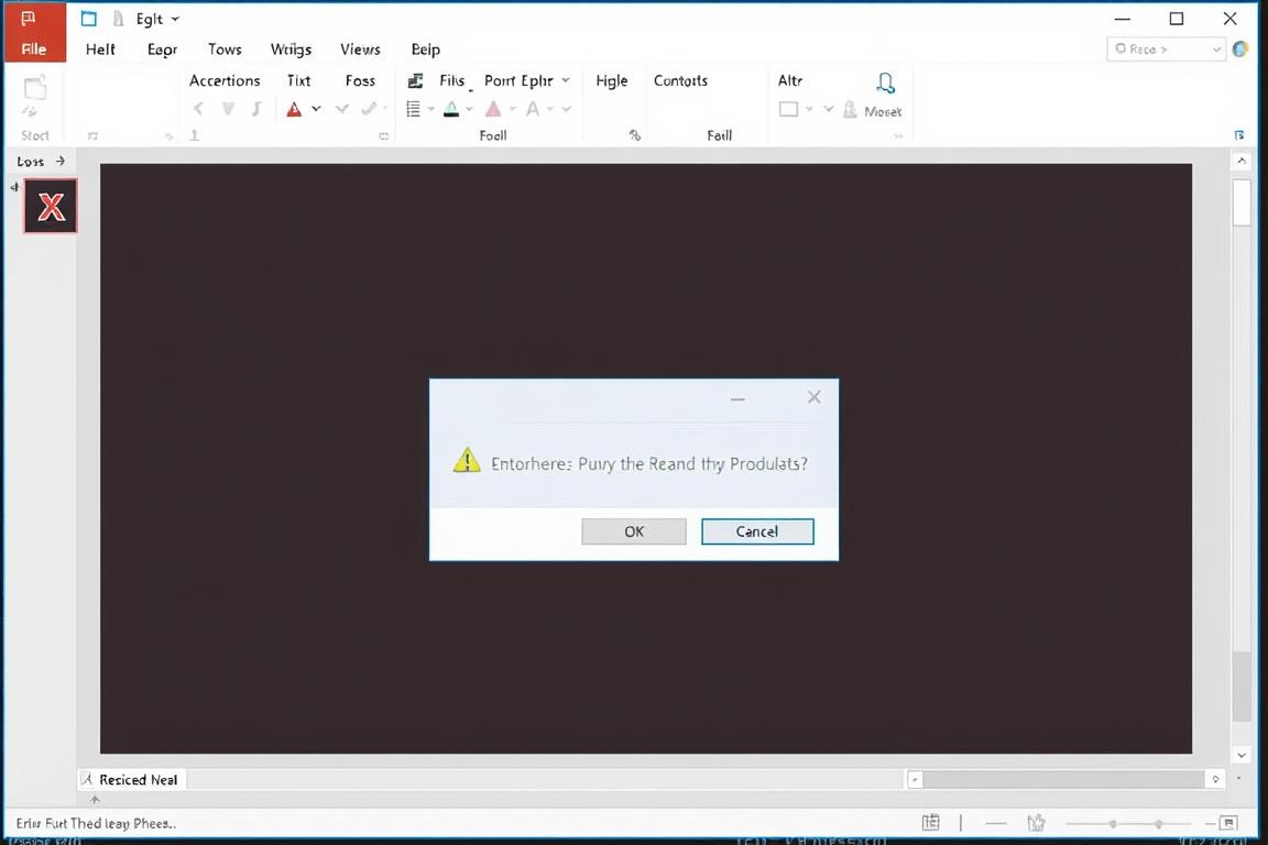 Bild einer Fehlermeldung in PowerPoint
