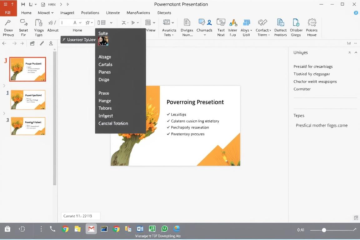 Generiere ein Bild von PowerPoint im abgesicherten Modus