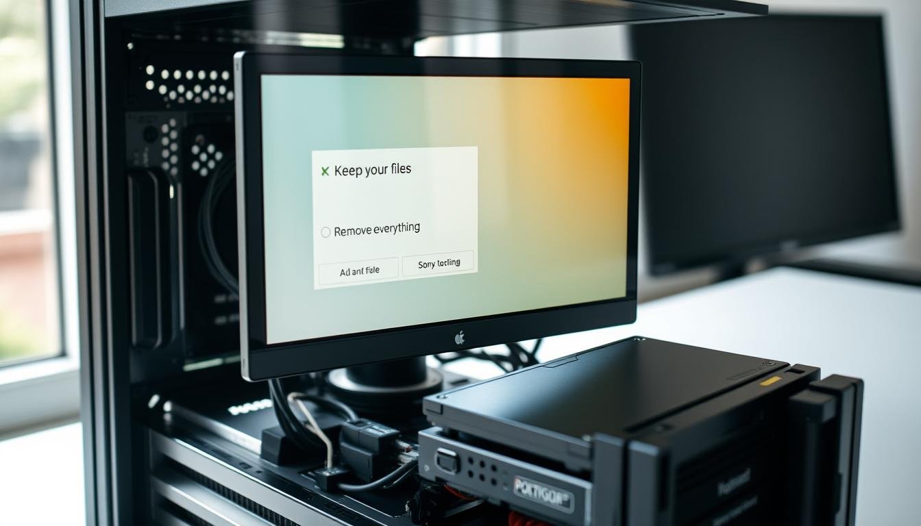 PC Reset Dateien behalten Optionen