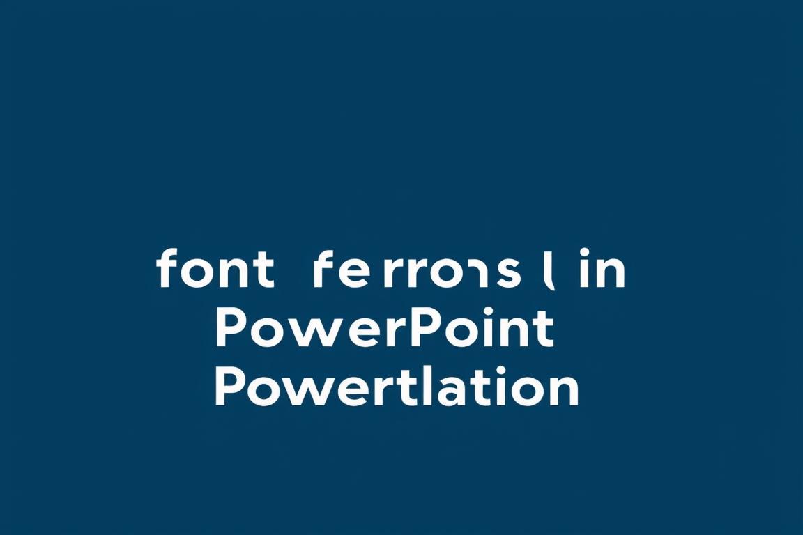 PowerPoint Schriftarten Fehler beheben Bild