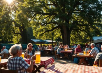 Traditioneller Biergarten Bayern