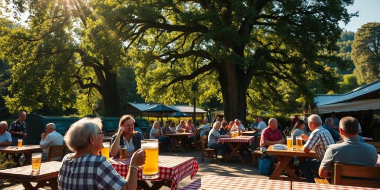 Biergarten mit Geschichte: Wo Radler mehr als nur ein Getränk ist 1 Traditioneller Biergarten Bayern